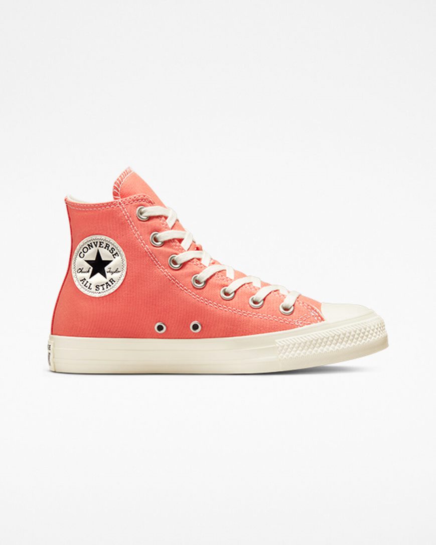 Tenisi Inalti Dama Converse Chuck Taylor All Star Floral Embroidery Portocalii Negrii | RO XGOFD075